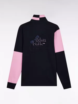 Polo Manches Longues Manches Barbarian Bleu Fonce