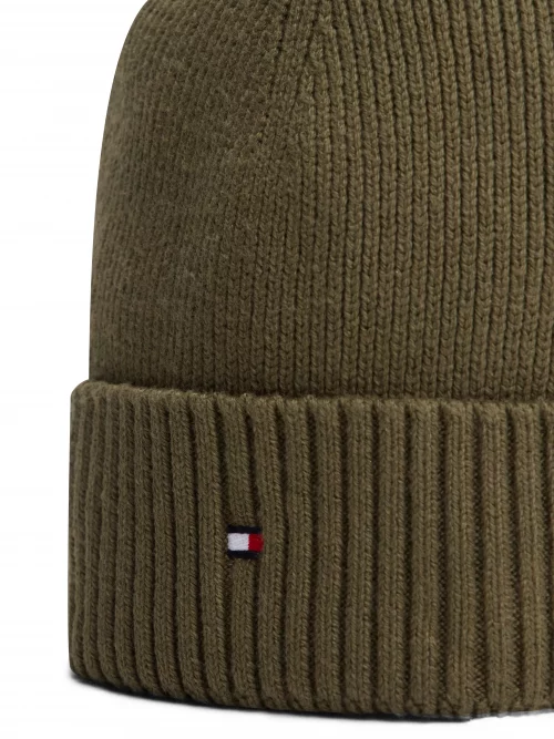 Accessoire Bonnet Coton Cash Tricot Kaki Fonce – Image 2