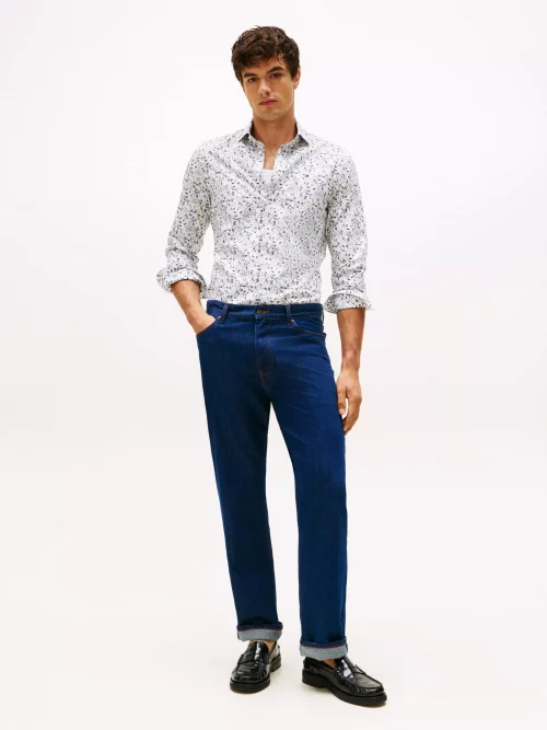 Chemise Manches Longues Sport Imprime Fleurs Bleu Clair – Image 5