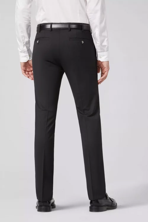Pantalon Ville Gabardine Polylaine Noir Fonce – Image 2