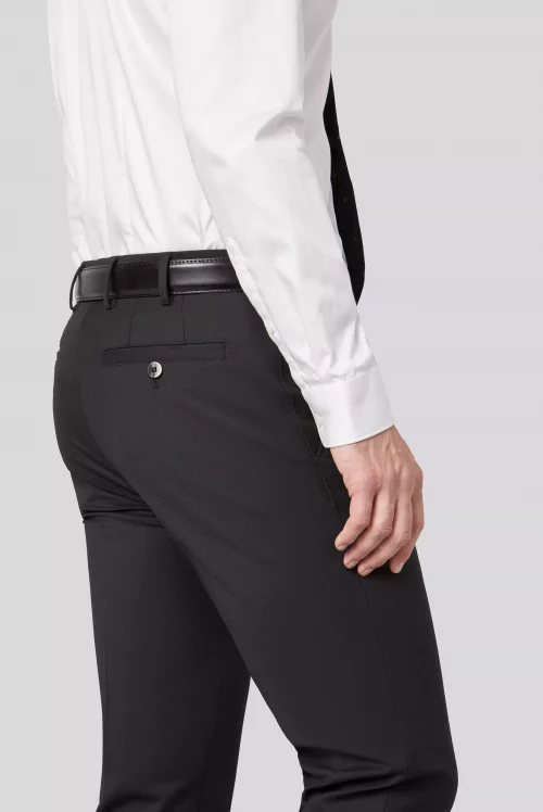 Pantalon Ville Gabardine Polylaine Noir Fonce – Image 3