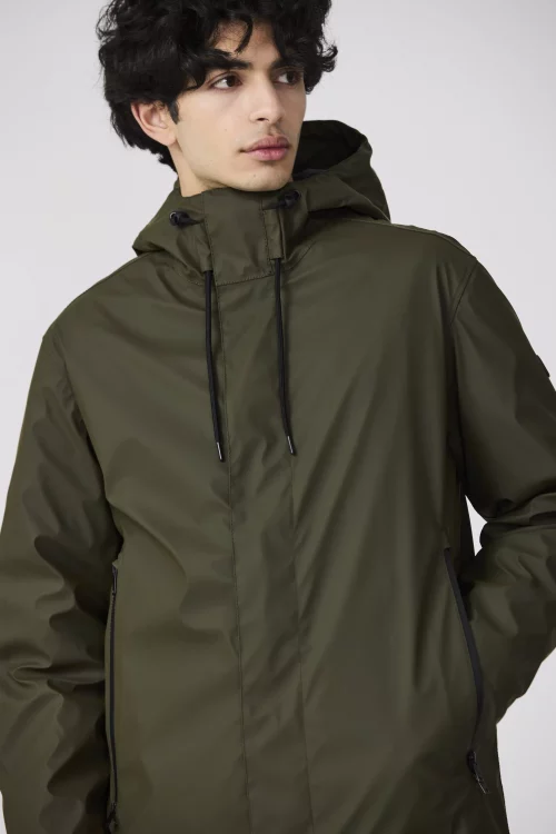 Grosse Piece Blouson Pu Matelasse Kaki Fonce – Image 4