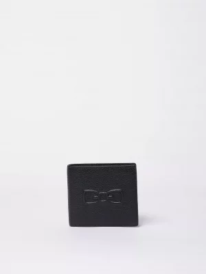 Accessoire Maroquinerie Portefeuille Cuir Noir Fonce