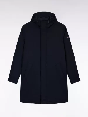 Grosse Piece Parka Percy Nylon Longue Noir Fonce