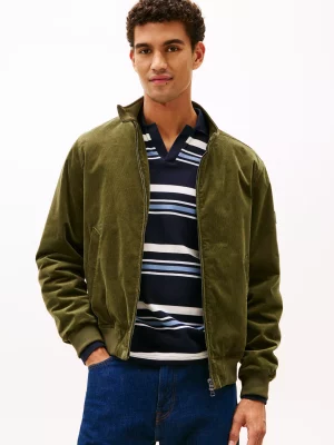 Grosse Piece Blouson Harrington Velours Kaki Fonce