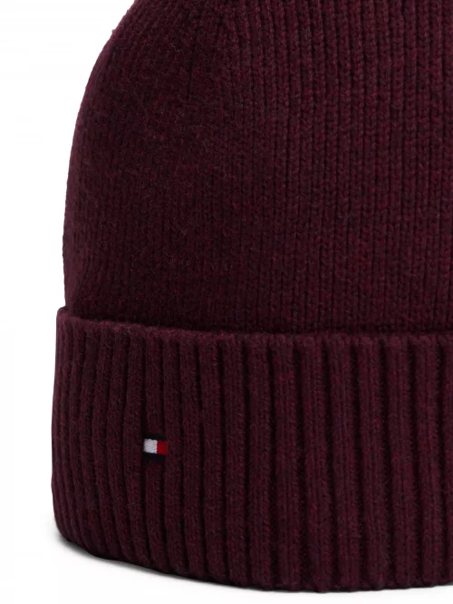 Accessoire Bonnet Coton Cash Tricot Rouge Fonce – Image 3