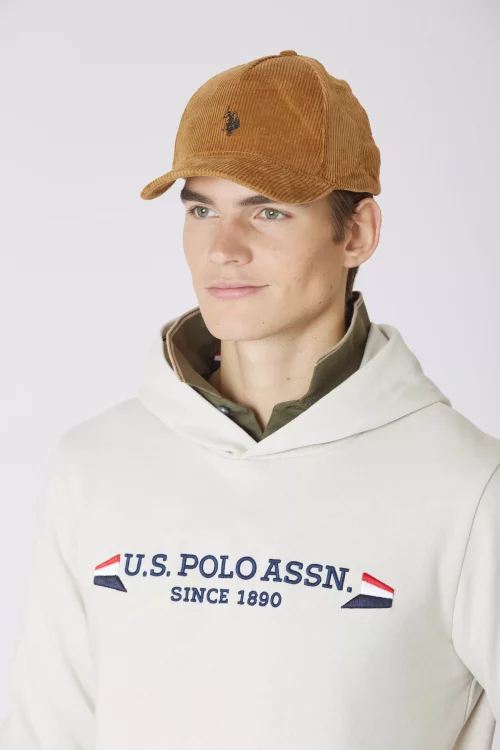 Accessoire Casquette Us Velours Beige Moyen