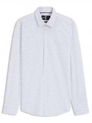 Chemise Manches Longues Ville Performance Imprime Traits Bleu Clair