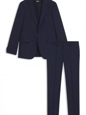 Costume 2 Pieces Serge 2 Tons Bleu Fonce
