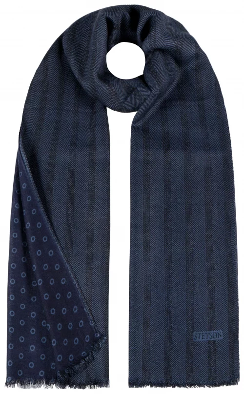 Accessoire Echarpe Chevron Bleu Moyen