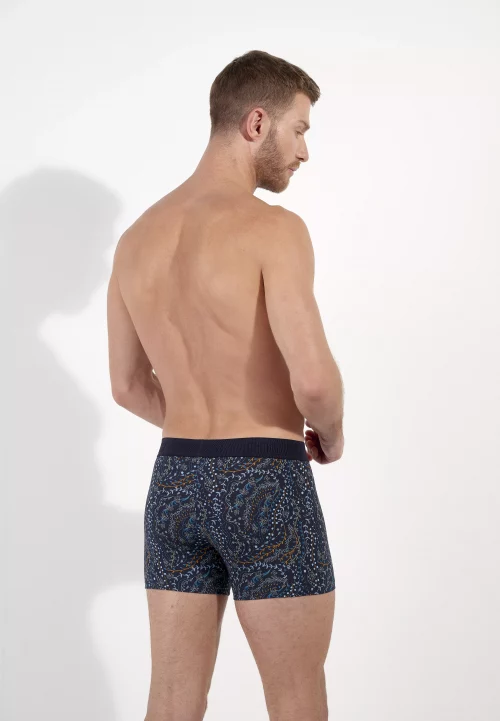 Accessoire Shorty Imprime Vegetal Bleu Fonce – Image 3