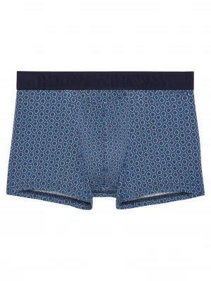 Accessoire Shorty Imprime Art Deco Bleu Moyen