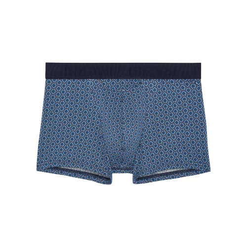 Accessoire Shorty Imprime Art Deco Bleu Moyen