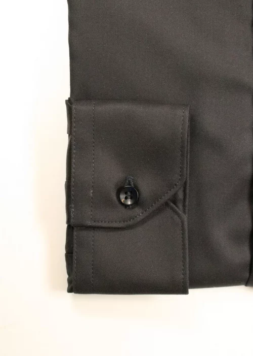 Chemise Manches Longues Ville Twill Uni Modern Bleu Fonce – Image 2