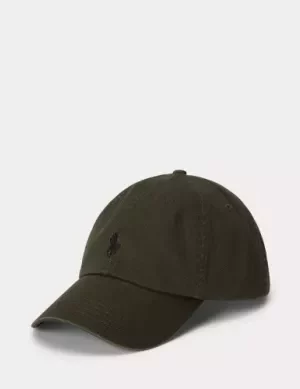Accessoire Casquette Coton Uni Logo Kaki Fonce