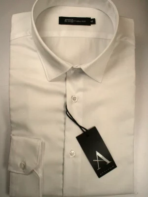 Chemise Manches Longues Ville Twill Uni Modern Psm Blanc