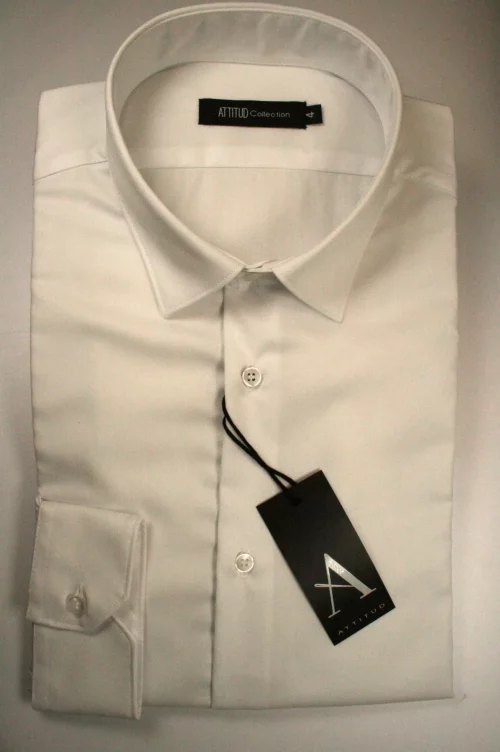 Chemise Manches Longues Ville Twill Uni Modern Psm Blanc