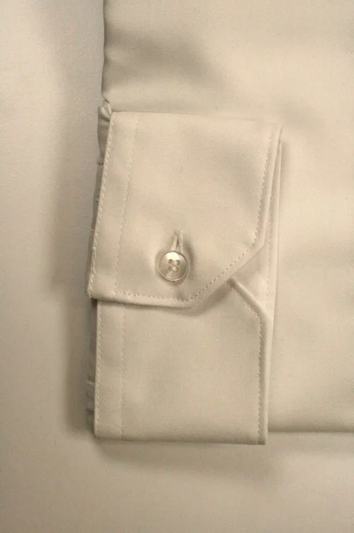 Chemise Manches Longues Ville Twill Uni Modern Psm Blanc – Image 2