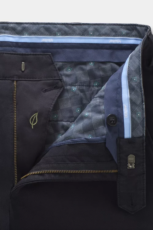 Pantalon Sport Micro Structure Bleu Fonce – Image 4