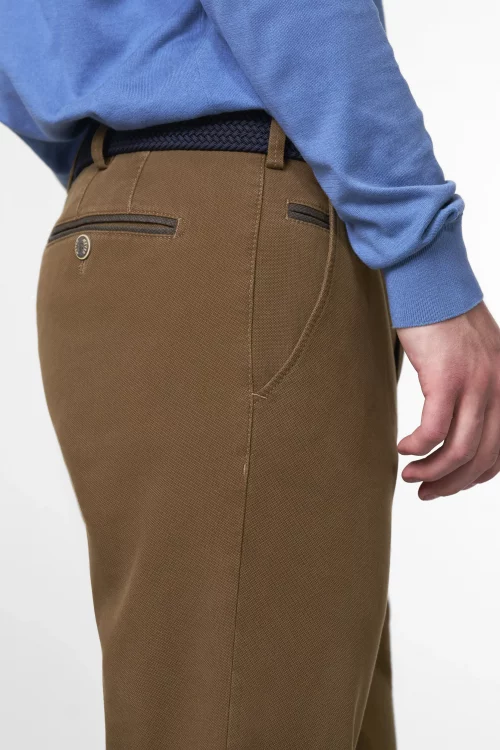 Pantalon Sport Micro Structure Beige Moyen – Image 3