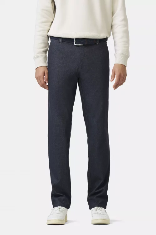 Pantalon Sport Jersey Bleu Fonce