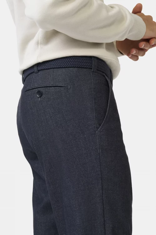 Pantalon Sport Jersey Bleu Fonce – Image 3