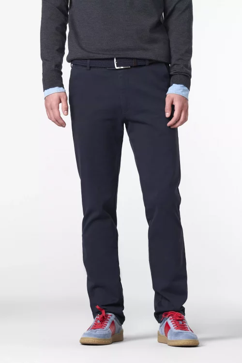 Pantalon Sport Gabardine Stretch Bleu Fonce