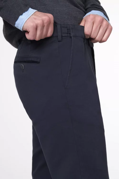 Pantalon Sport Gabardine Stretch Bleu Fonce – Image 2