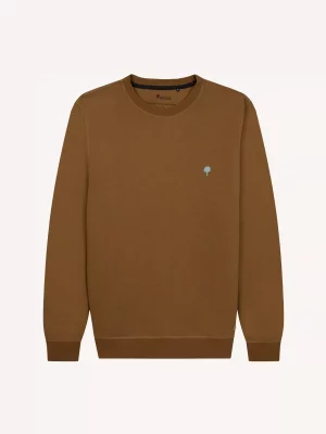 Pull Sweat  Molleton Rdc Uni Beige Moyen