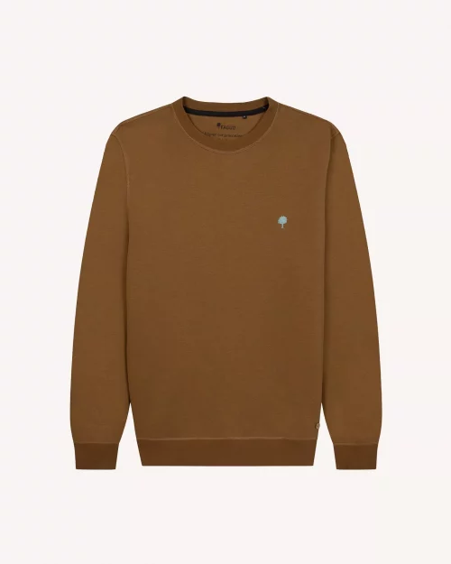 Pull Sweat  Molleton Rdc Uni Beige Moyen