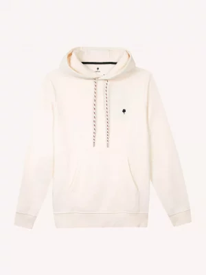 Pull Sweat  Molleton Enfilable Capuche Beige Clair