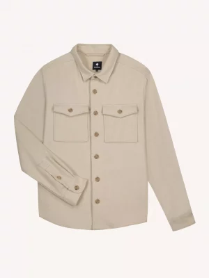 Chemise Manches Longues Sport Diago Grattee Beige Clair