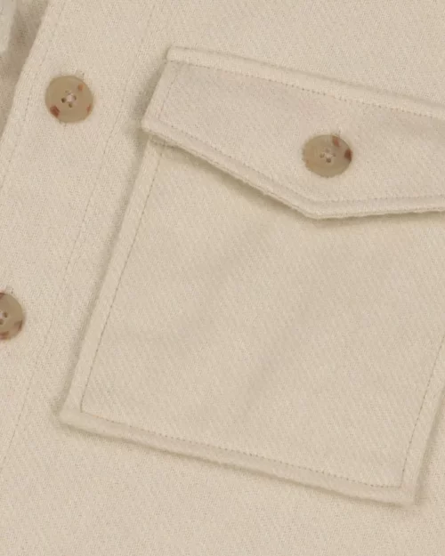 Chemise Manches Longues Sport Diago Grattee Beige Clair – Image 3