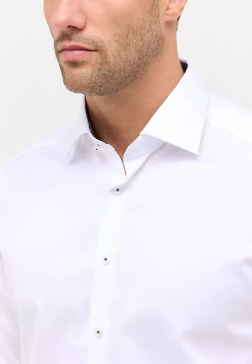 Chemise Manches Longues Ville 1863 Twill Oppo Double Retors Blanc – Image 2