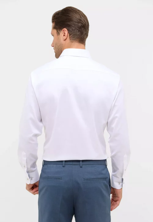 Chemise Manches Longues Ville 1863 Twill Oppo Double Retors Blanc – Image 3