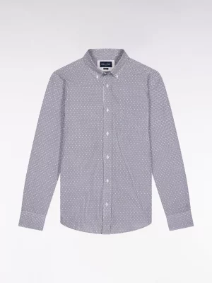 Chemise Manches Longues Sport Imprime Noeud Ciel Bleu Clair
