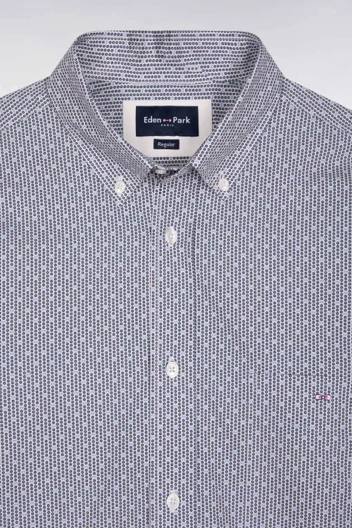 Chemise Manches Longues Sport Imprime Noeud Ciel Bleu Clair – Image 2