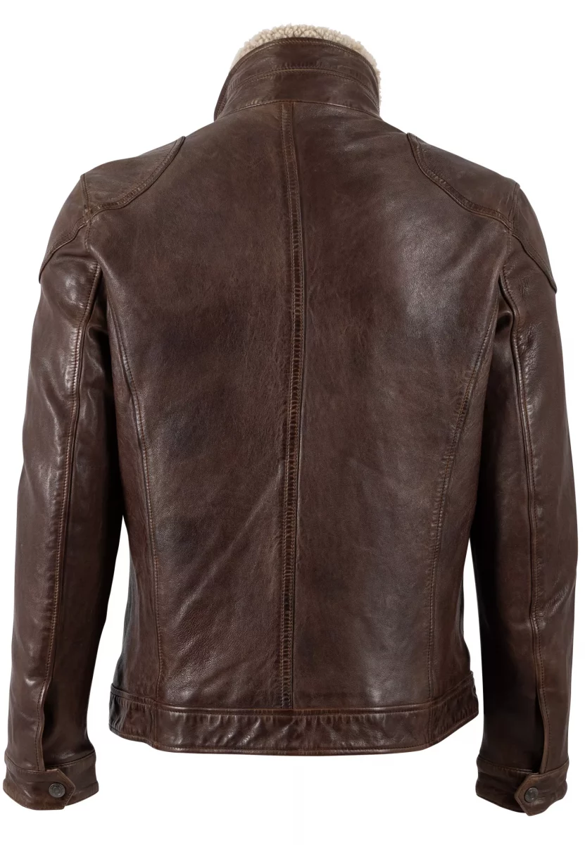 Cuir Blouson Agneau 2pp Beige Fonce – Image 2