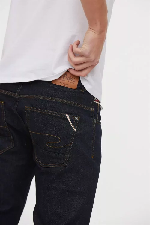 Jean Denim Brut Bleu Fonce – Image 2