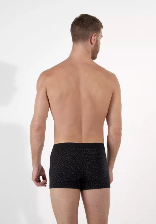 Accessoire Shorty Duo Uni + Imprime Points Noir Fonce – Image 3