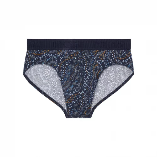 Accessoire Slip Imprime Vegetal Bleu Fonce – Image 2