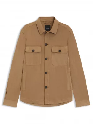 Cuir Veste Liquette Suede Beige Moyen