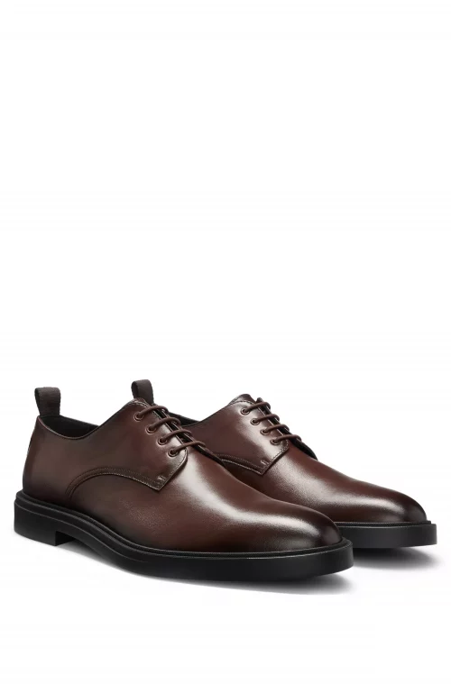 Accessoire Chaussures Derby Cuir Beige Moyen