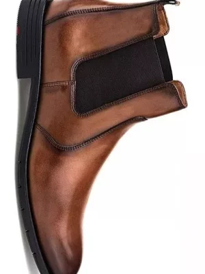 Accessoire Chaussures Chelsea Cuir Beige Moyen