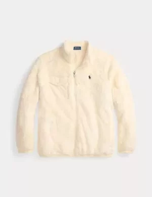 Gilet Manches Longues Sherpa Beige Clair