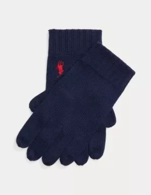Accessoire Gants Merinos Uni Bleu Fonce