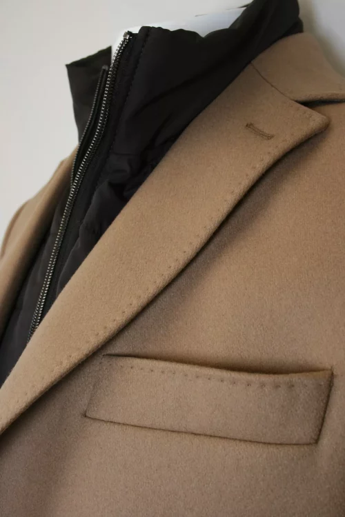 Grosse Piece Manteau Laine Cach Nantua Beige Moyen – Image 2
