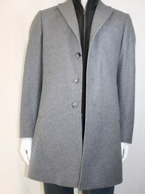 Grosse Piece Manteau Laine Cach Nantua Gris Moyen