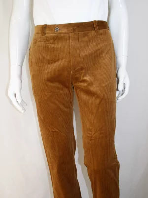 Pantalon Velours Velours Hamilton-2 Jaune Moyen