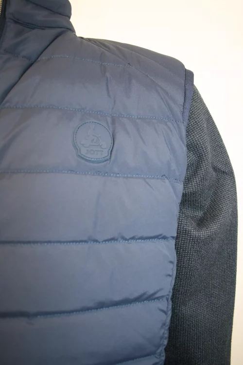 Grosse Piece Blouson Stretch Doudoune Sans Manche Bleu Fonce – Image 2